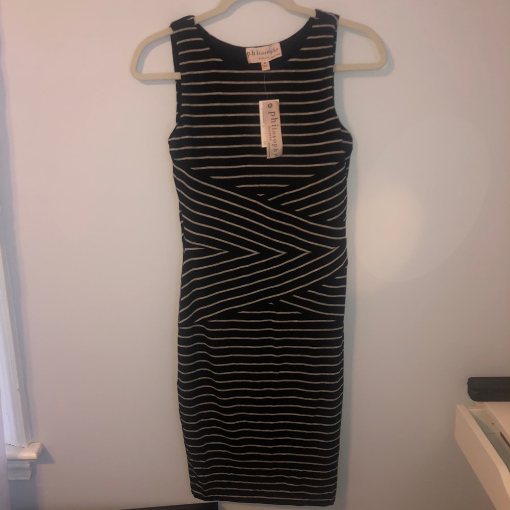 NWT STRIPE PHILOSOPHY DRESS SIZE MEDIUM